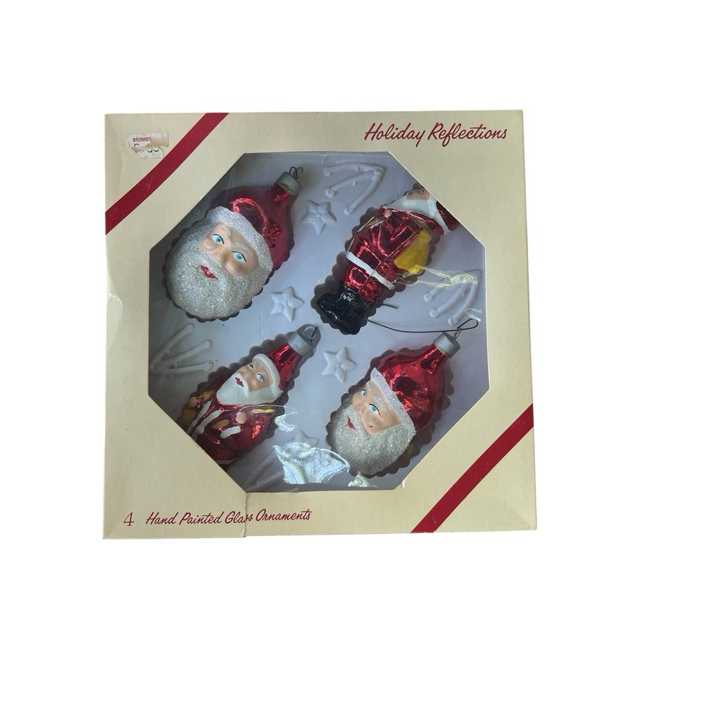 American Decorations Hand Panted Glass‎ Ornament  Vintage